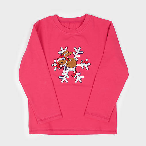 Detské oblečenie - Detské tričko zajko (Tyrkysová) - 17048140_