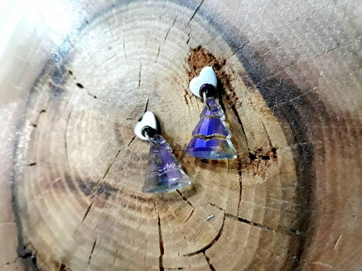 Náušnice - Náušnice Kryštálový stromček - 17052741_