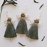 Dekorácie - Makramé anjel TWINE FAIRY  (Ľanová) - 17053816_
