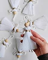 Dekorácie - Makramé anjel TWINE FAIRY  (Ľanová) - 17053832_