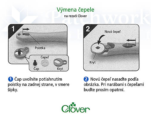 Náhradné čepele 18 mm Clover (7512)