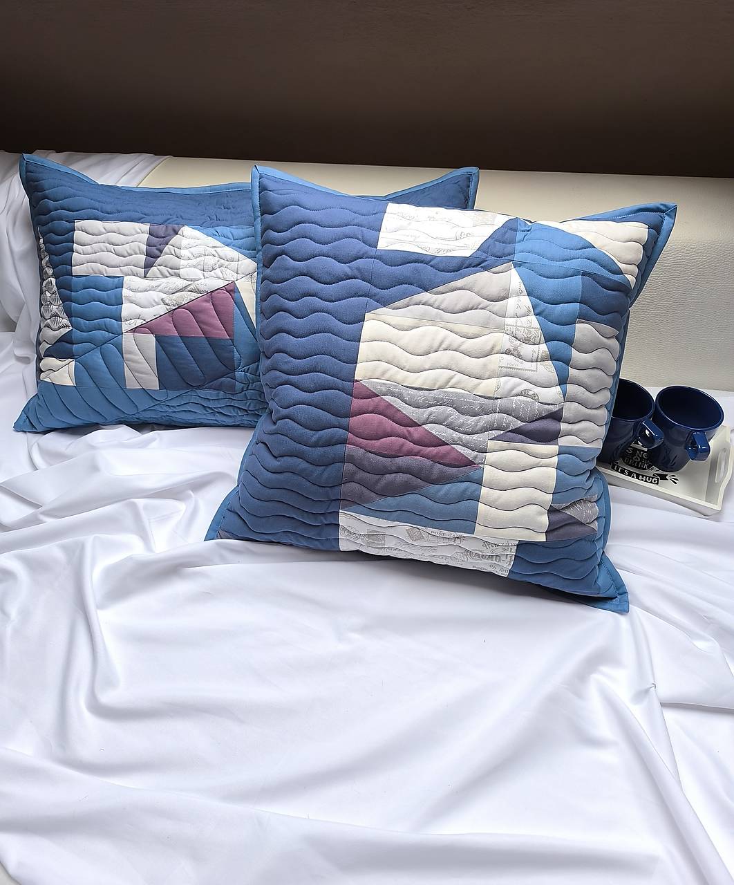 Dekoračný vankúš modrý