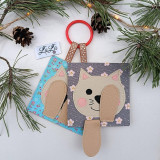 Hračky - Mačička KUK! - quiet book kartička - 17058874_