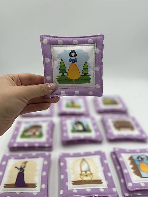 Hračky - Látkové pexeso - Snehulienka - 17058778_