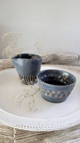 Nádoby - Set cukornička a mliekovka - 17061177_