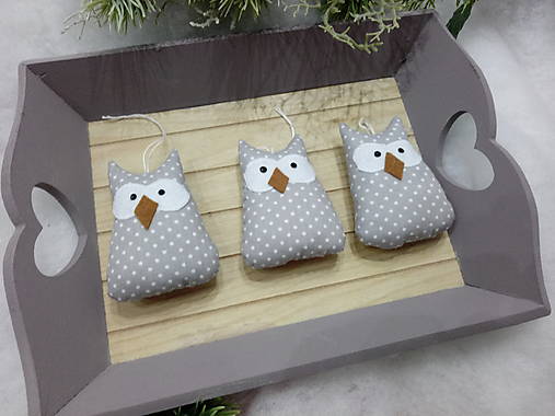 Dekorácie - Sovičky na stromček - 17060822_