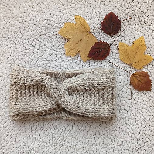 Čiapky, čelenky, klobúky - Čelenka 100% vlna - 17061757_