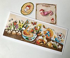 Papiernictvo - Jar, leto, jeseň, zima- otváracia karta. - 17063151_