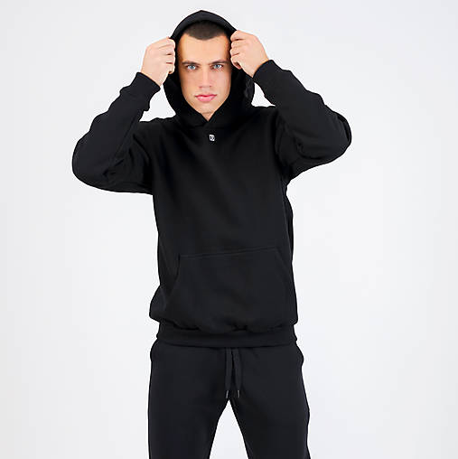 Mikiny - UNISEX mikina čierna - 17061850_