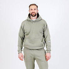 Mikiny - UNISEX mikina khaki - 17061847_