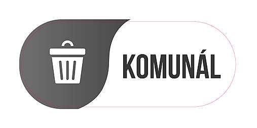 Úložné priestory & Organizácia - Nálepky na triedenie odpadu (Komunál 15 cm) - 17066036_
