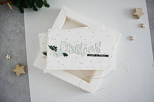 Papiernictvo - Vianočný pozdrav - Christmas mint/kraft (Mint) - 17067055_
