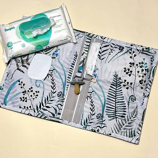 Detské doplnky - V papradí - plienkovník 2 dielny VODEODOLNÝ - 17070596_