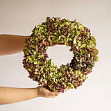  -  Prírodný veniec zo sušenej hortenzie  - 17070122_