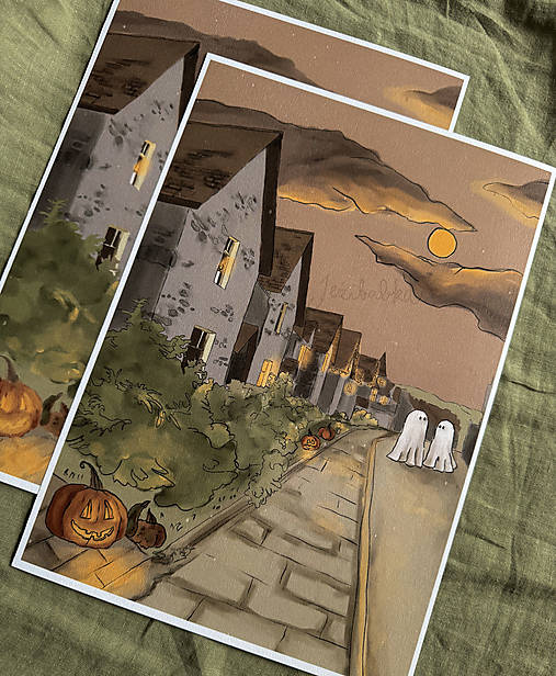 Kresby - ilustrácia Halloween 🎃👻🍬 - 17068223_