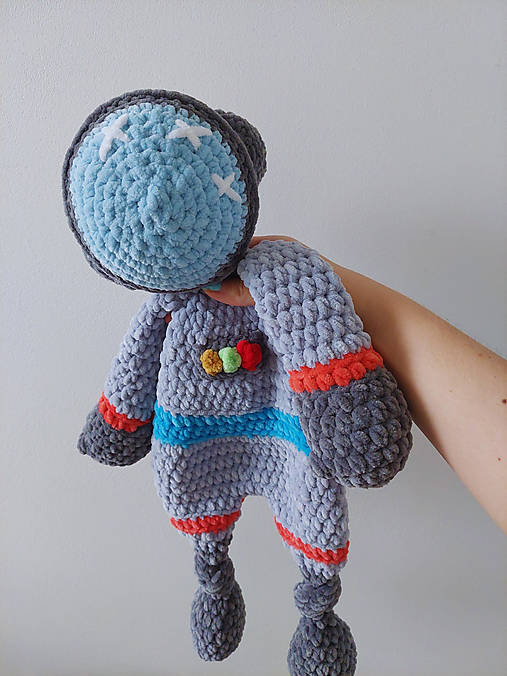 Hračky - Mojkáčik Astronaut šedý - 17069780_