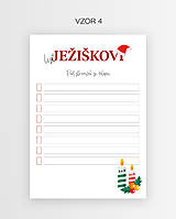 Grafika - List želaní pod Vianočný stromček - digitálna verzia na tlač, viac vzorov - 17072428_