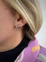 Náušnice - Náušnice KRUHY tepané - 17074404_