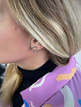 Náušnice - Náušnice KRUHY tepané - 17074405_