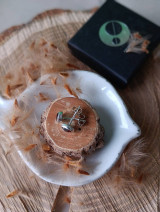 Náušnice - Napichovacie náušnice s citrínmi - 17078103_