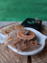 Náušnice - Napichovacie náušnice s citrínmi - 17078104_