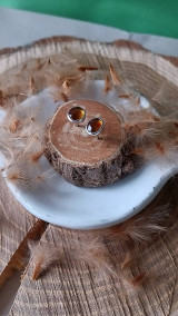 Náušnice - Napichovacie náušnice s citrínmi - 17078109_