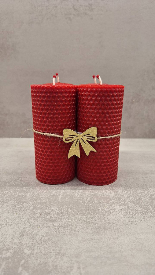 Sviečky - Adventná sada sviečok z vosku - 17077661_