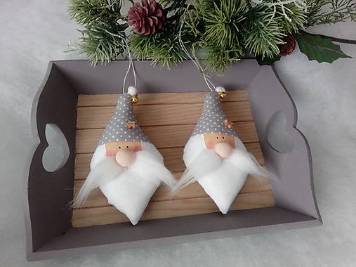 Dekorácie - Mikuláš na stromček - 17076264_