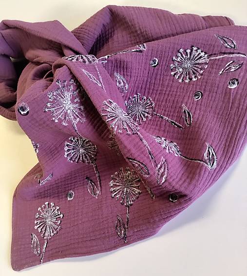 Textil - Púpavový šáľ - 17080699_