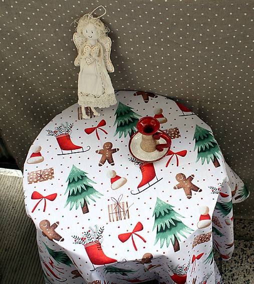 Úžitkový textil - Vianoce. Vianočný obrus "Starosvetské vianoce" - 17079396_