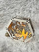 Svietidlá - Vianočný svetelný Hexagón - 17081662_