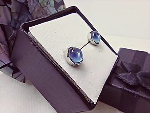 Náušnice - Náušnice - Silver Ag 925, Akvamarín - 17086038_