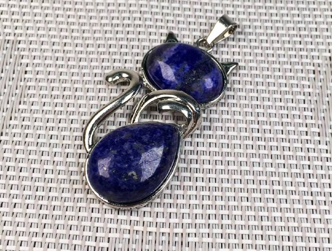 Prívesok mačka (lapis lazuli)