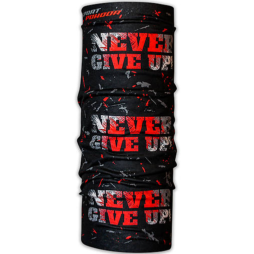Šály a nákrčníky - Nákrčník športový – Never give up - 17083714_