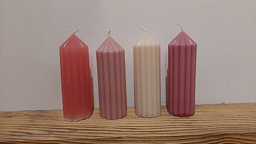 Sviečky - Adventné sviece- recyklovane - 17088921_