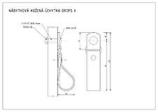 Nábytok - Kožené úchytky DROPS II.. /8 farieb/ - 17087024_