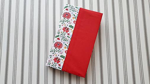 Papiernictvo - Obal na knihu- červený folk - 17087456_