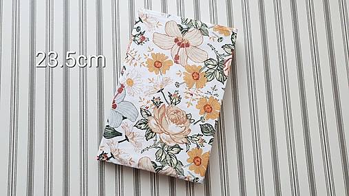 Papiernictvo - Obal na knihu- jesenné kvety - 17087569_