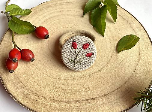 Ozdoby do vlasov - Vyšívaná gumička do vlasov “Šípky” - 17091534_