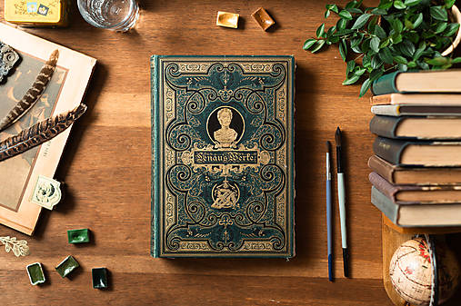 Papiernictvo - Lenau zelený - upcyklovaný akvarelový skicár - 17094281_