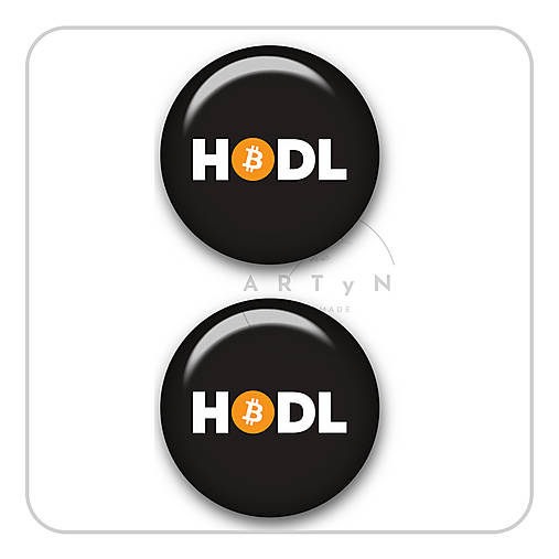 Magnetky - Sada - magnetka a kľúčenka - HODL, HODL 03 - 17092283_