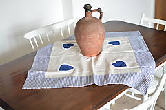 Úžitkový textil - Modrý vidiecky obrus - 17095021_