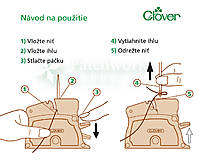 Galantéria - Navliekač nití Pink, Clover (4073) - 17097233_