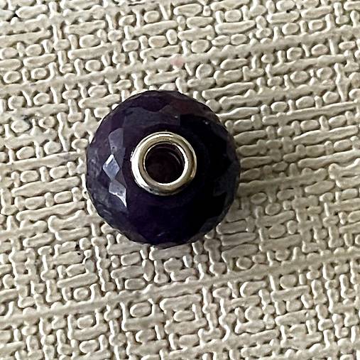 Blue Sapphire Pandora Style Pendant / Prívesok, korálka zafír AG925 E058 (č.2)