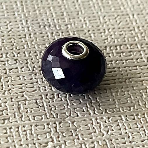 Blue Sapphire Pandora Style Pendant / Prívesok, korálka zafír AG925 E058 (č.2)