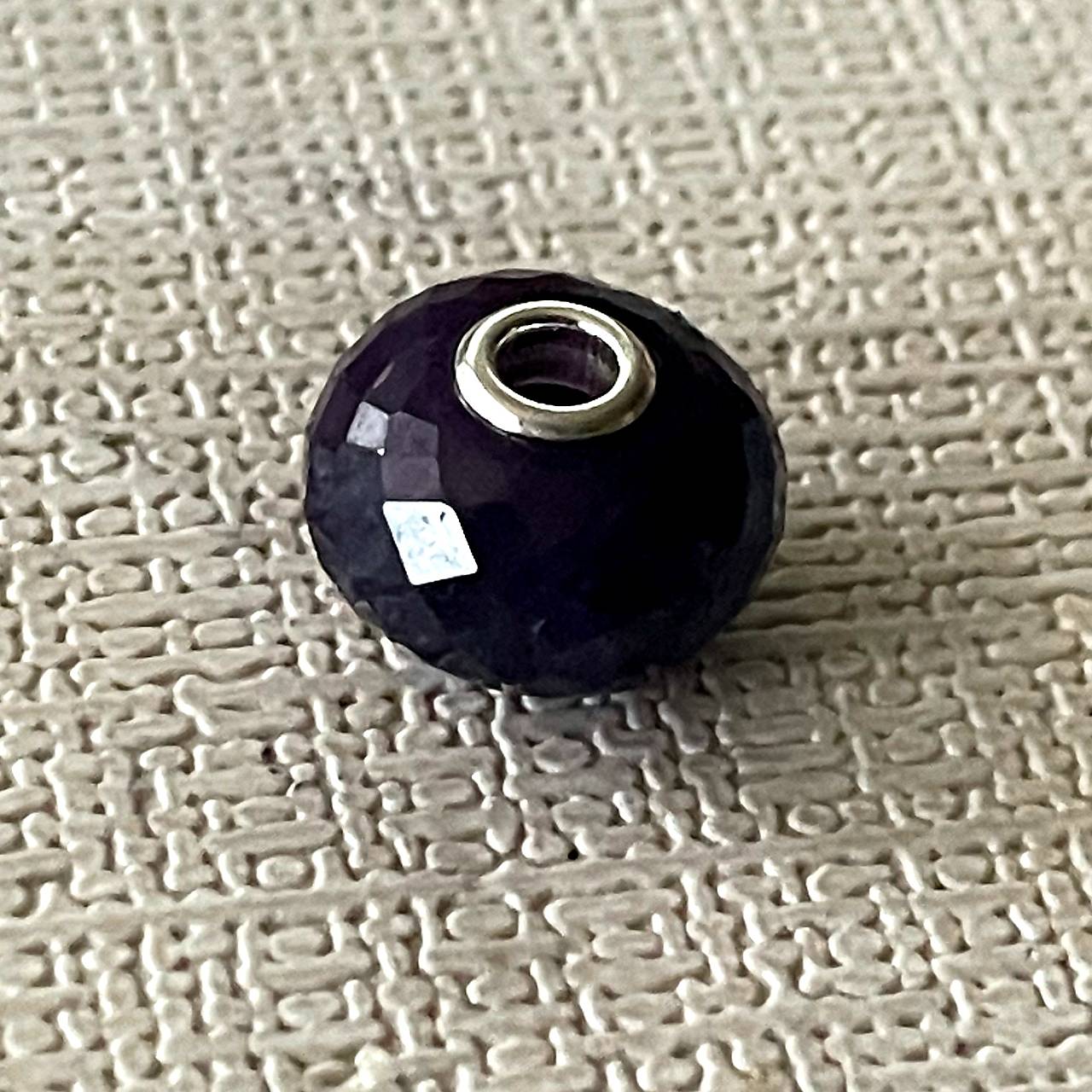 Blue Sapphire Pandora Style Pendant / Prívesok, korálka zafír AG925 E058 (č.2)