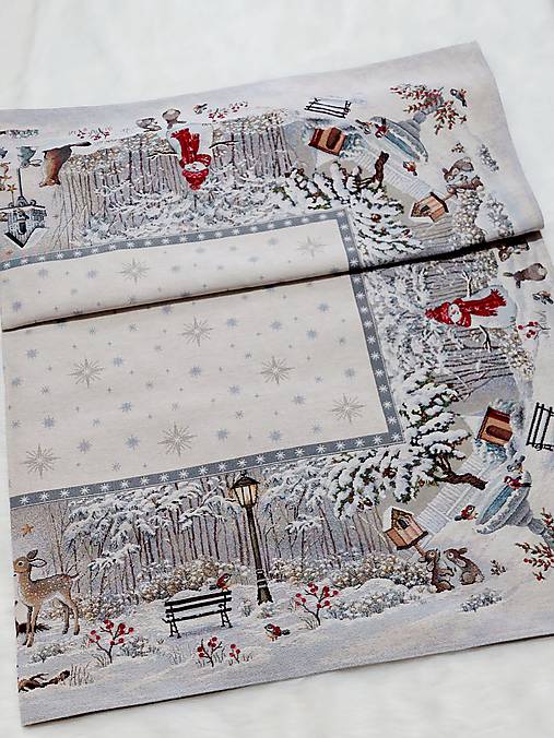 Úžitkový textil - Vianočný obrus Gobelínový (Obrus 140x 180 cm) - 17099483_