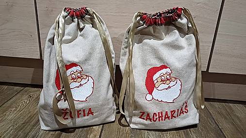 Úžitkový textil - Mikulášske vrecko  -  stiahnutie šnúrkou (Mikuláš) - 17101471_