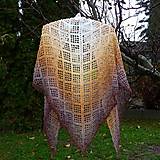 Šatky - Veľká háčkovaná šatka Vahalla - 17098804_