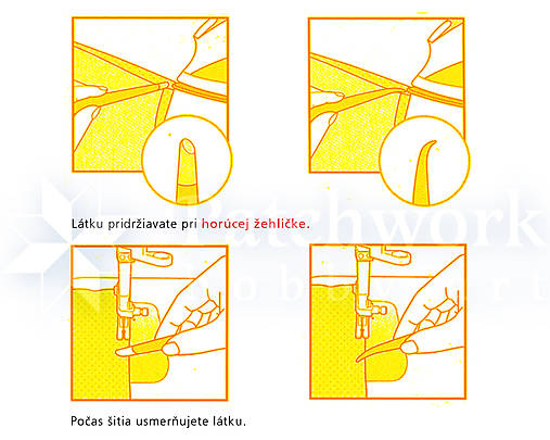 Pridržiavač látky, presný, Clover (7807)